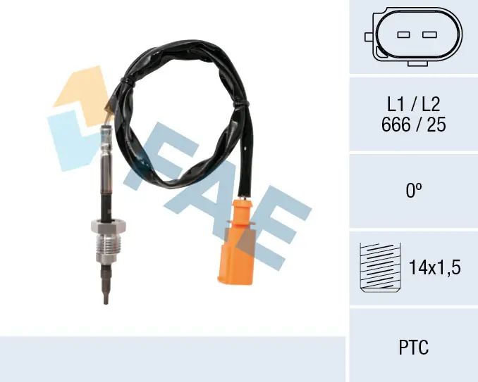 Sensor, exhaust gas temperature 68014