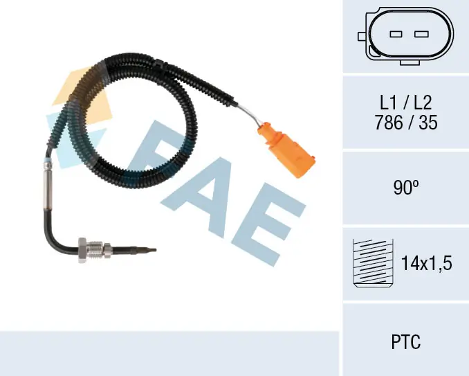 Sensor, exhaust gas temperature 68079