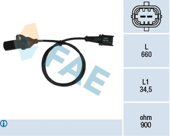 Sensor, crankshaft pulse 79220