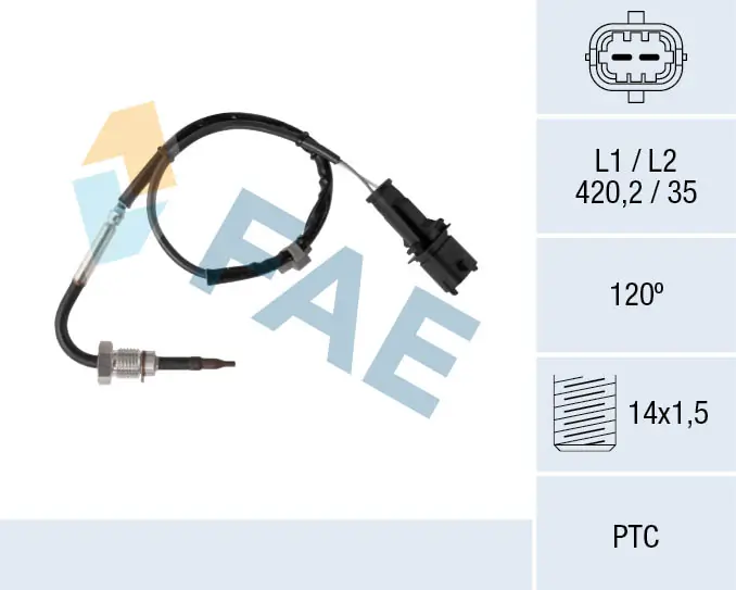Sensor, exhaust gas temperature 68082