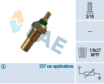 Sensor, coolant temperature 32010