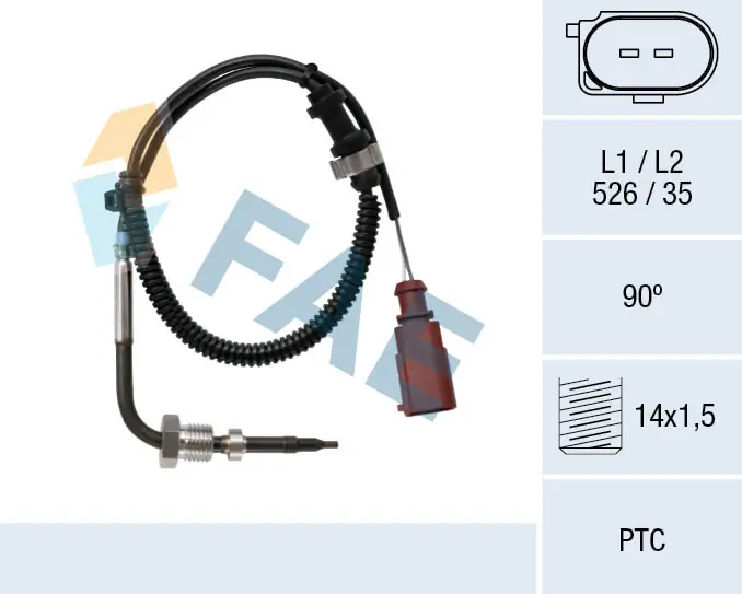Sensor, exhaust gas temperature 68021