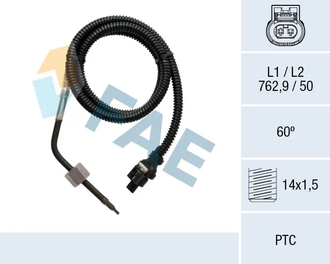 Sensor, exhaust gas temperature 68041