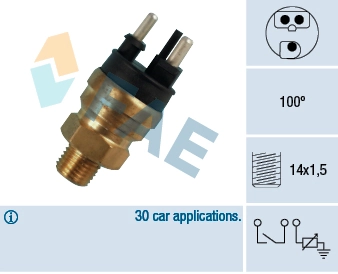 Sensor, coolant temperature 34310