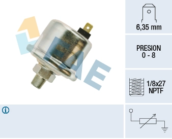 Sensor, oil pressure 14021