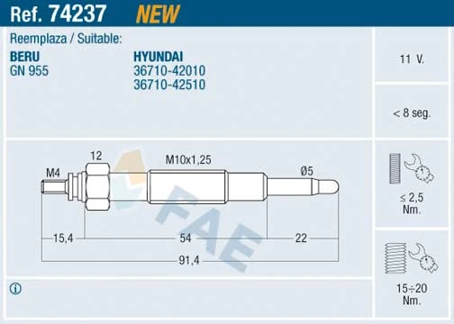 Glow Plug 74237