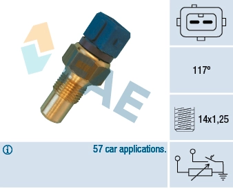 Sensor, coolant temperature 34440