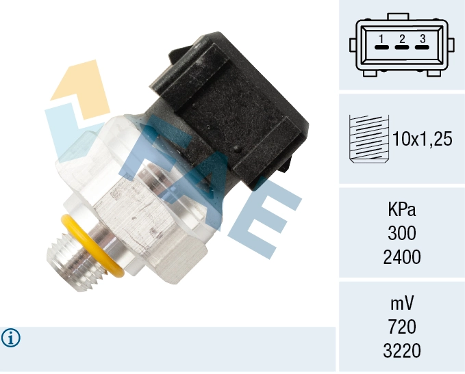 Pressure Switch, air conditioning 15809