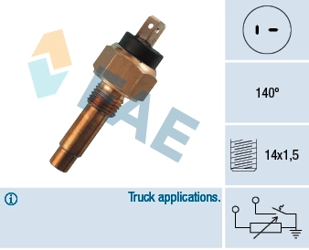Sensor, coolant temperature 34340