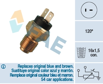 Sensor, coolant temperature 34060