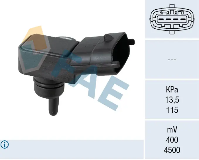 Sensor, intake manifold pressure 15165