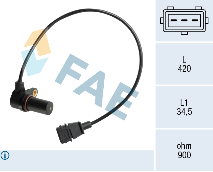 Sensor, crankshaft pulse 79073