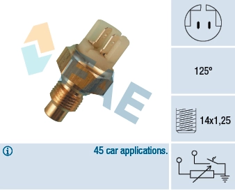 Sensor, coolant temperature 34040