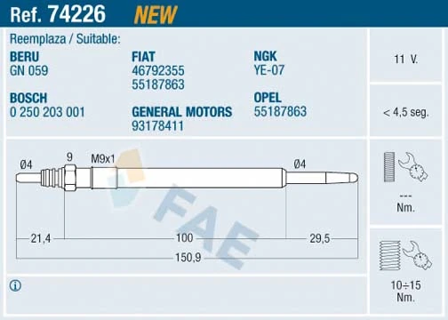 Glow Plug 74226