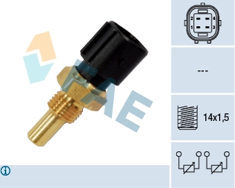 Sensor, coolant temperature 33860