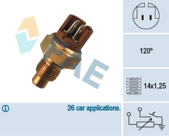 Sensor, coolant temperature 34130