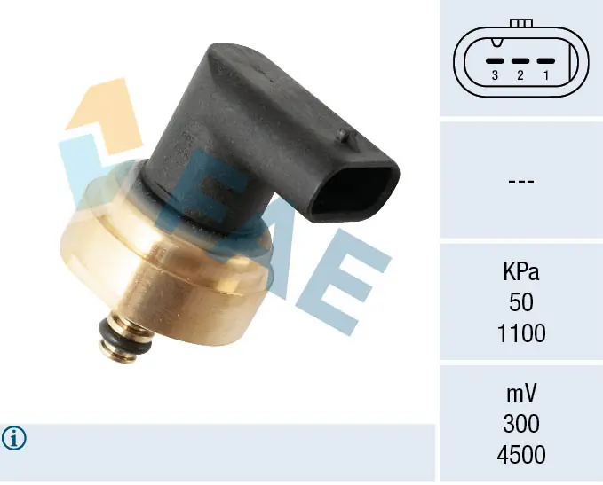 Sensor, fuel pressure 15618
