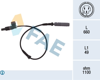 Sensor, wheel speed 78023