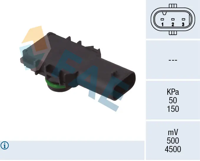 Sensor, intake manifold pressure 15196