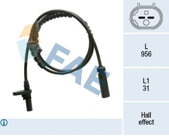 Sensor, wheel speed 78361