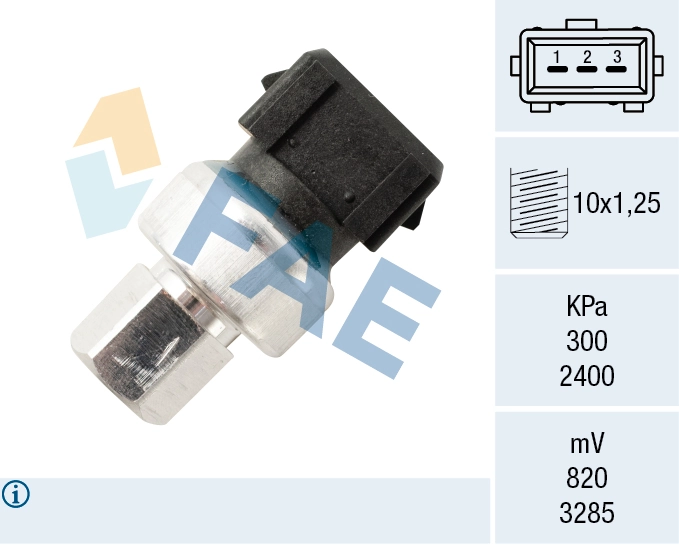 Pressure Switch, air conditioning 15808