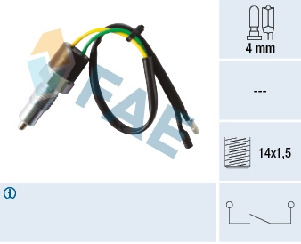 Switch, reverse light 40580