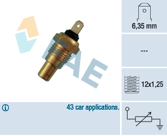 Sensor, coolant temperature 31650