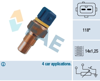 Sensor, coolant temperature 34050