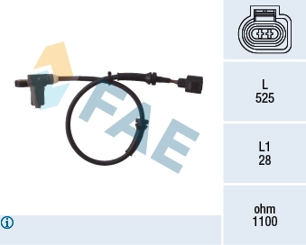 Sensor, wheel speed 78003
