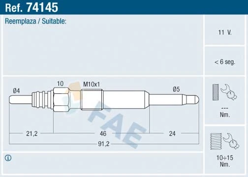 Glow Plug 74145
