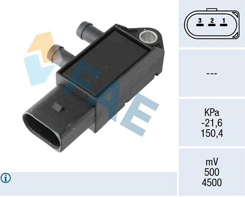 Sensor, exhaust pressure 16150