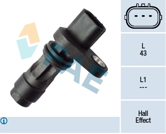 Sensor, crankshaft pulse 79390