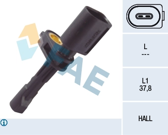 Sensor, wheel speed 78106