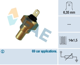 Sensor, coolant temperature 31460