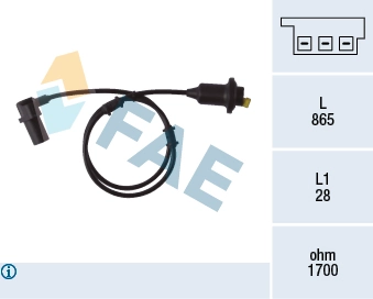 Sensor, wheel speed 78082