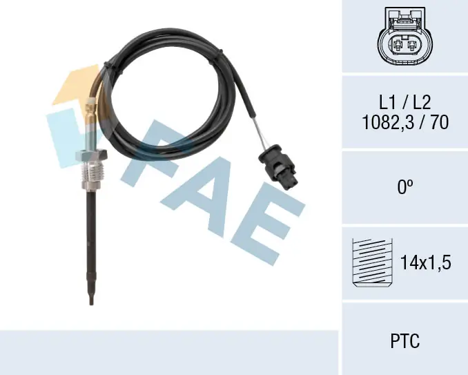 Sensor, exhaust gas temperature 68046