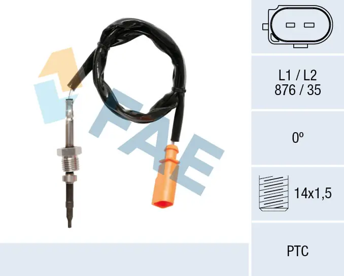 Sensor, exhaust gas temperature 68057