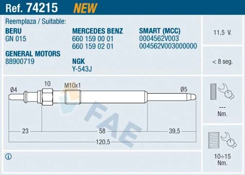 Glow Plug 74215
