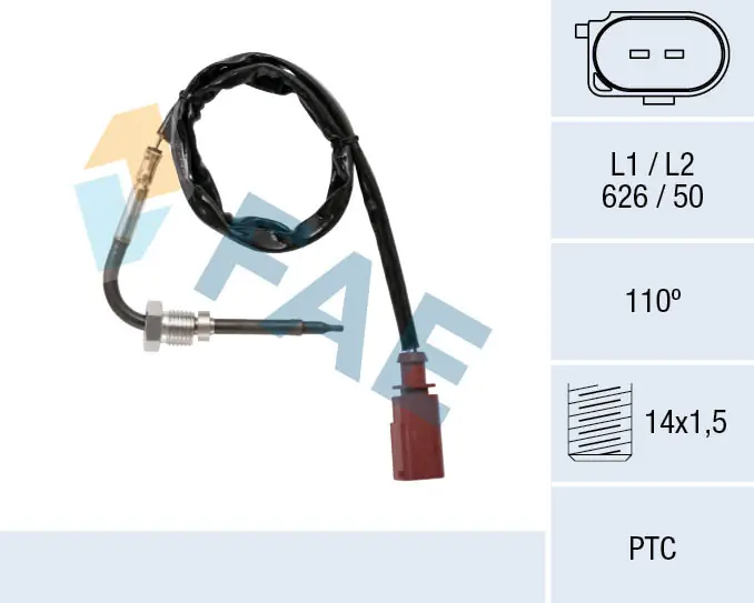 Sensor, exhaust gas temperature 68042