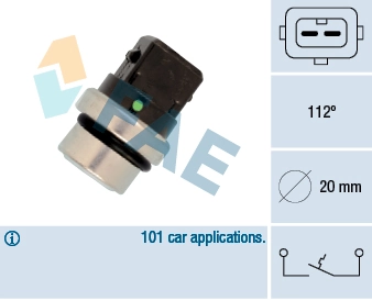 Temperature Switch, coolant warning lamp 35640