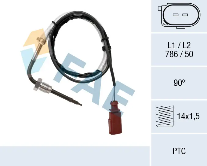 Sensor, exhaust gas temperature 68089