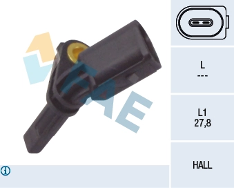 Sensor, wheel speed 78064