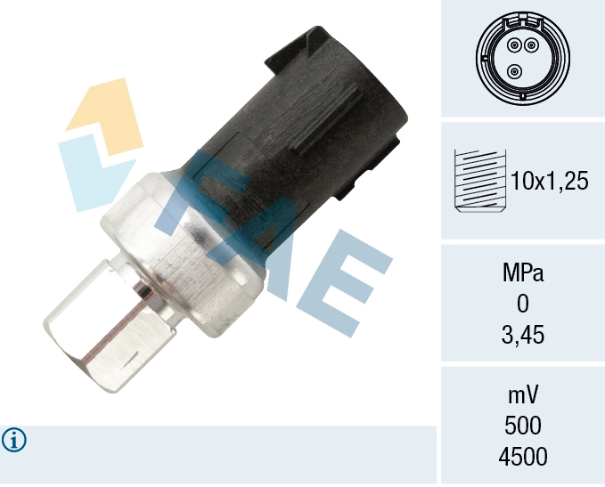 Pressure Switch, air conditioning 15801
