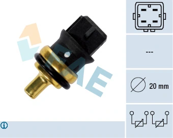 Sensor, coolant temperature 33785