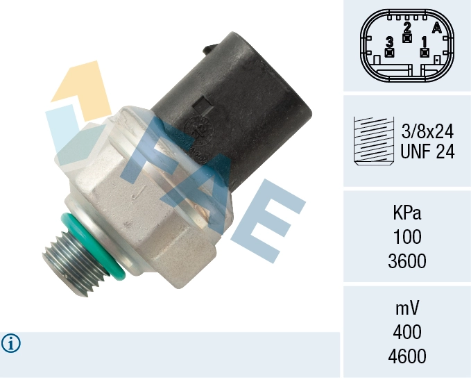 Pressure Switch, air conditioning 15803