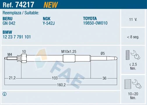 Glow Plug 74217