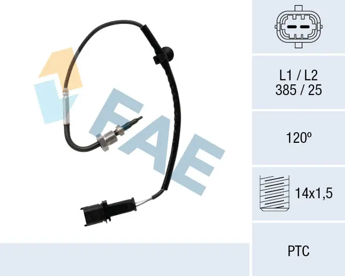 Sensor, exhaust gas temperature 68096