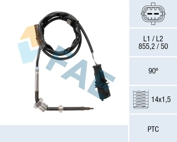Sensor, exhaust gas temperature 68086