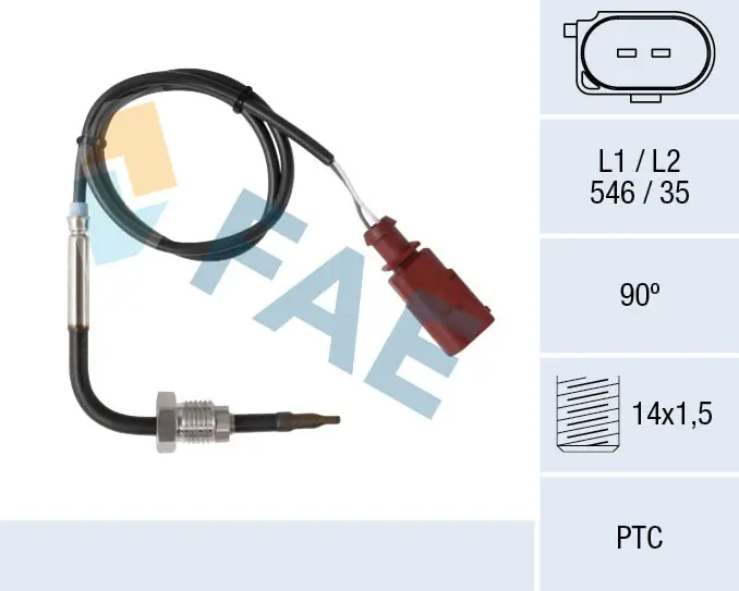 Sensor, exhaust gas temperature 68016