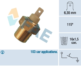 Temperature Switch, coolant warning lamp 35070